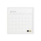 Martha Stewart Everette 18in. x 18in. Magnetic Calendar Dry Erase Board w/Wht Frame, w/Dry Erase Mrkr and 2 Mgnts BR-PM-MWP-4545-WT-MS - alternate 6